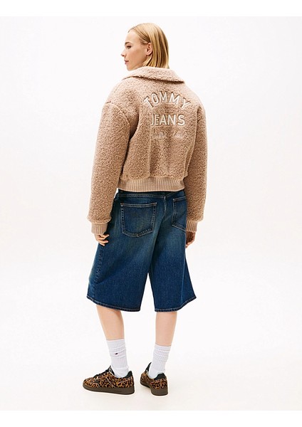 Tjw Kürk Dokulu Kolej Stili Kadın Kahverengi Ceket DW0DW21666GUQ fırsatları