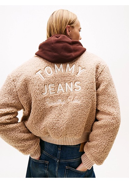 Tjw Kürk Dokulu Kolej Stili Kadın Kahverengi Ceket DW0DW21666GUQ indirimleri