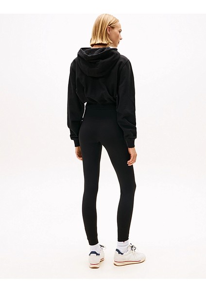 Tjw Gümüş Rengi Yazı Baskılı Kadın Siyah Çorap DW0DW21830BDS fiyatları