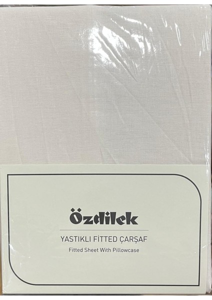 Colurist Lastikli Fitted Tek Kişilik Çarşaf Takımı 120 x 200 +30 cm ( 30 cm Yükseklik ) Vanilya