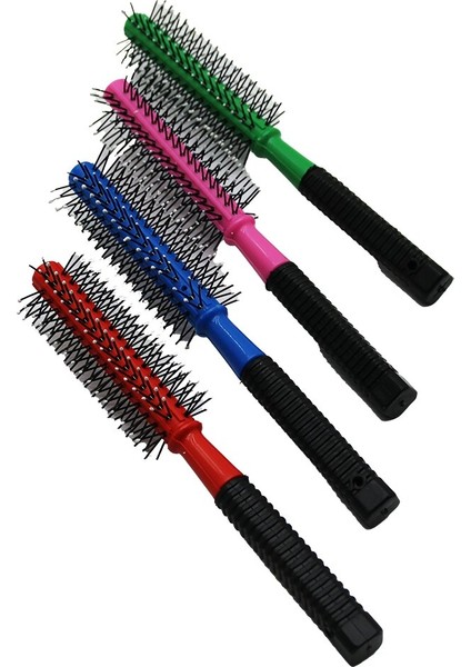 Plastik Renkli Saç Fırça - Tarak (5067)