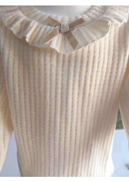 Kız Bebek Montlu Üçlü Takım (Omuzdan Çıtçıtlısweatshirt+ Mont +Pantolon)