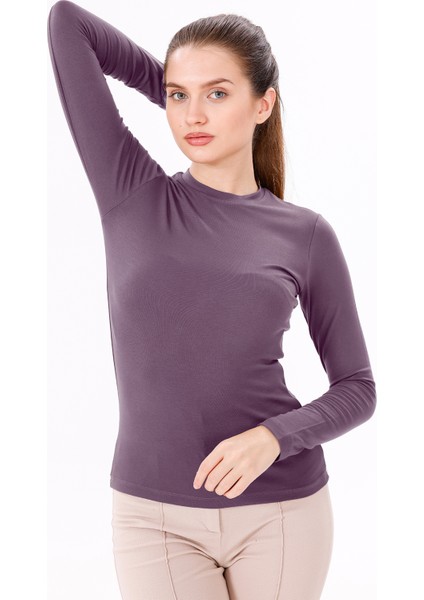 Kadın Uzun Kol Body - Bisiklet Yaka modelleri