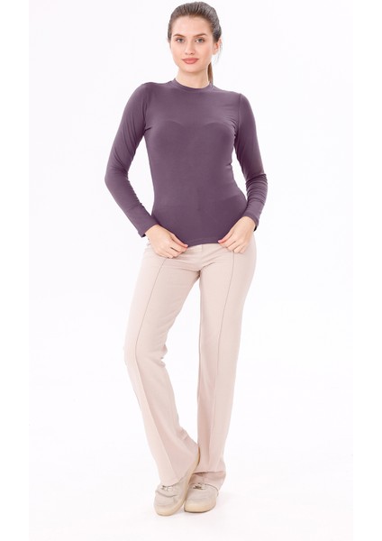 Kadın Uzun Kol Body - Bisiklet Yaka fırsatları