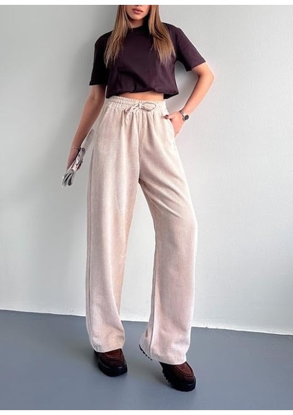 Fitilli Kadife Palazzo Pantolon fiyatları