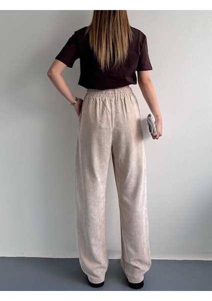 Fitilli Kadife Palazzo Pantolon fırsatları