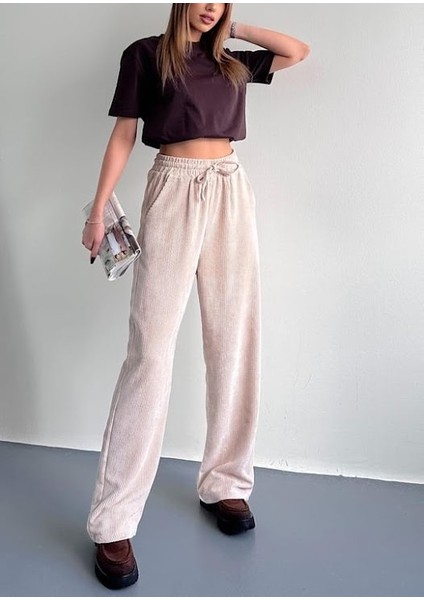 Fitilli Kadife Palazzo Pantolon indirimleri