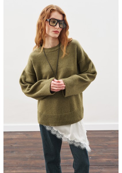 Dantel Şeritli Bel Aksesuar Ekru