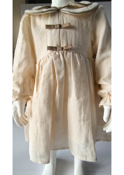 Kız Bebek Çocuk Elbise Otantik Keten Müslin %100 Pamuk Astarlı Tarz Tasarım Çok Şık fiyatları