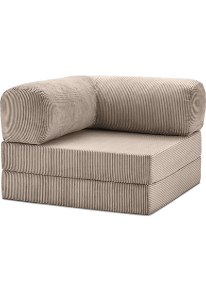 Modüler Köşe Minderi 100X100 Fitilli Kadife, Rahat, Dayanıklı, Çok Amaçlı Yer Minderi