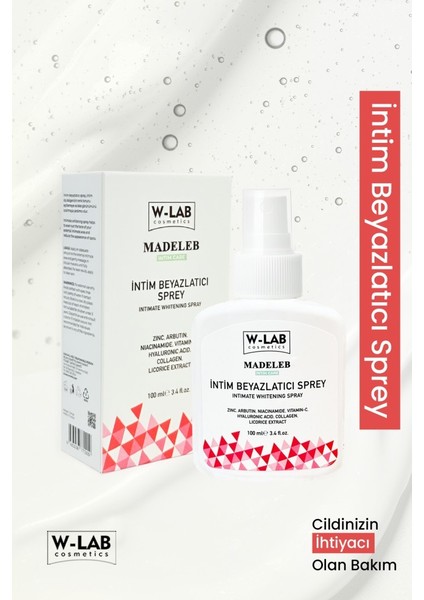 Kozmetik Intim Beyazlatıcı Sprey 100 ml