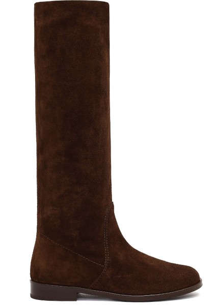 Kadın Kahverengi Süet Deri Çizme 25WFD140410