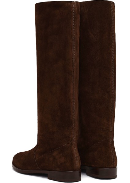 Kadın Kahverengi Süet Deri Çizme 25WFD140410