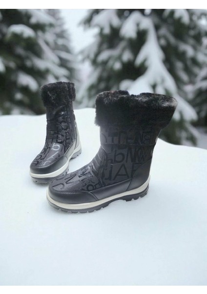 Çocuk Waterproof Su Geçirmez Kürklü Kar Bot fiyatları