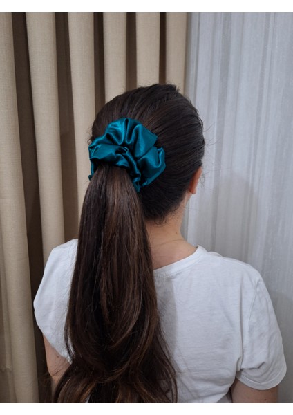 Kadın 3’lü Fiyonk Saç Tokası Seti + Scrunchie Hediyeli - Mavi Aura fırsatları
