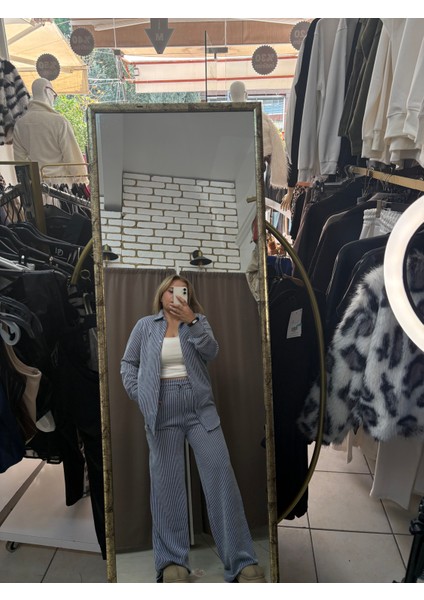 Çizgili Gömlek Pantolon Takım modelleri