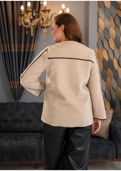 Kadın Fok Kürk Ceket Büyük Beden Brit Detaylı fırsatları