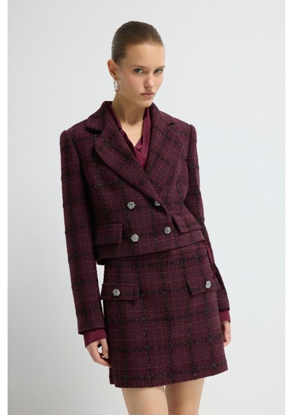 Kruvaze Tüvit Ceket Murdum 11942772006 fırsatları