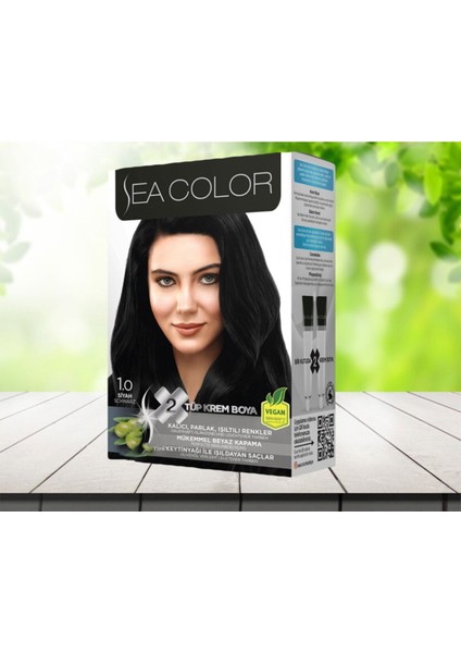 2'li Krem Saç Boyası 1/0 Siyah 2 Set