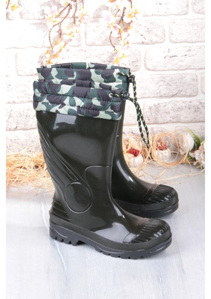 1198 Ulaş Içi Kürklü 33 cm Uzunluk Pvc %100 Su Geçirmez Tarım Çiftçi Sulama Iş Çizmesi fırsatları