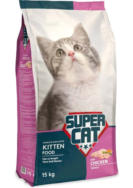 Tavuklu Yavru Kedi Maması 15 kg