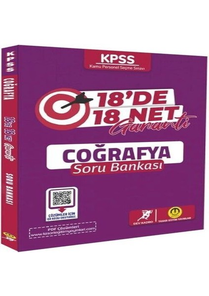 Tasarı Yayınları Kpss Coğrafya 18 De 18 Net Garanti Soru Bankası