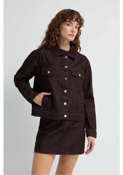 Cepli Denim Ceket Kahve 11945900000 fırsatları