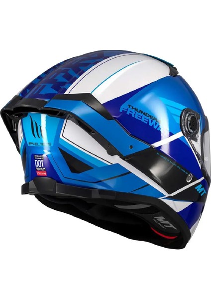 mt Thunder 4 Sv Freeway A17 Parlak Mavi Kapalı Kask fırsatları