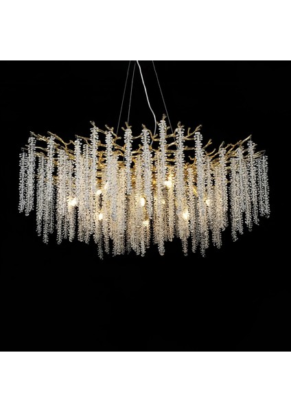 Wisteria Çiçek Kristal Avize