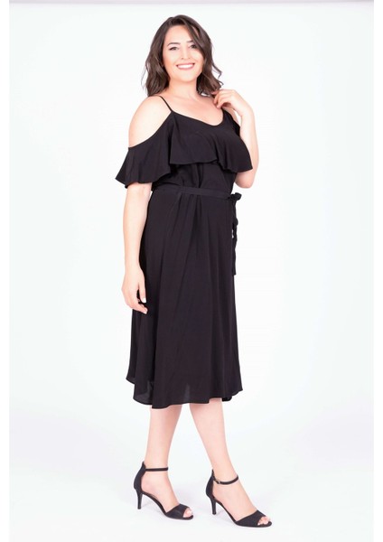 Volanlı Kemerli Elbise fiyatları