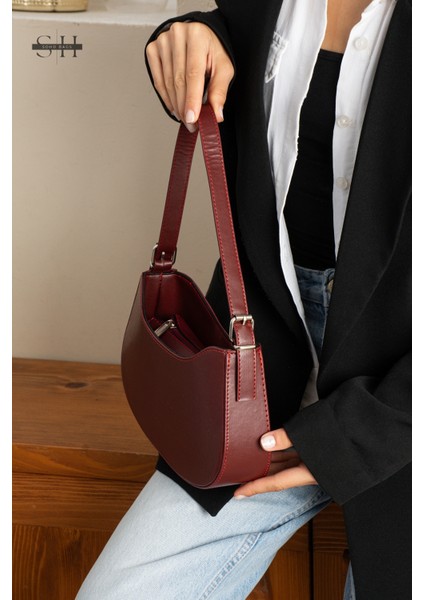 Orijinal Kadın Kolon Askılı Konfor Modeli Mini Baget Tek Gözlü Küçük Boy El Kol ve Omuz Çantası fırsatları