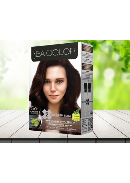 5.0 Açık Kahve Saç Boyası 1 Adet