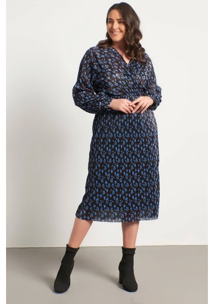 Anvelop Astarlı Plise Elbise fiyatları