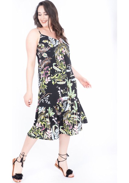 İp Askılı Volanlı Elbise fırsatları