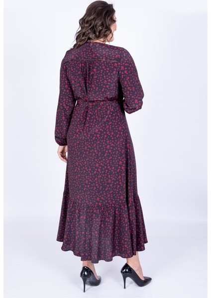 V Yaka Uzun Elbise modelleri