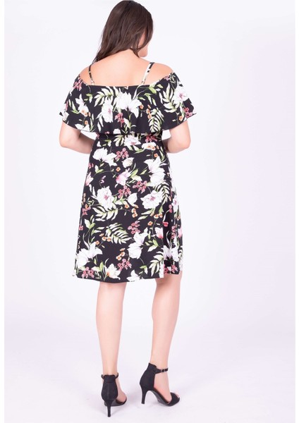 Kolları Volanlı Elbise modelleri