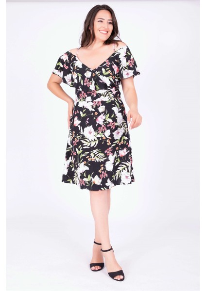 Kolları Volanlı Elbise fırsatları