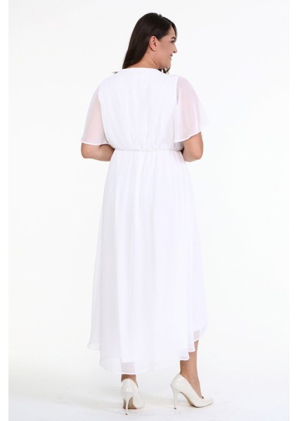 Anvelop Pelerin Kol Şifon Elbise indirimleri