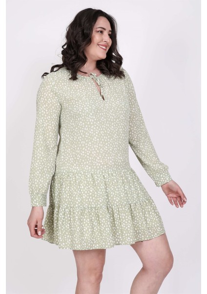 Önü Bağcıklı Eteği Fırfırlı Elbise fiyatları