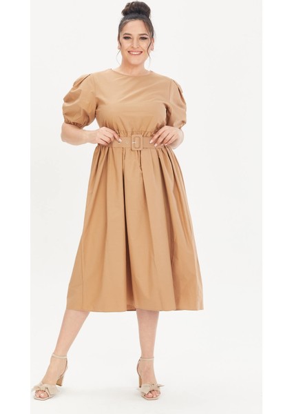 Kemerli Poplin Elbise modelleri