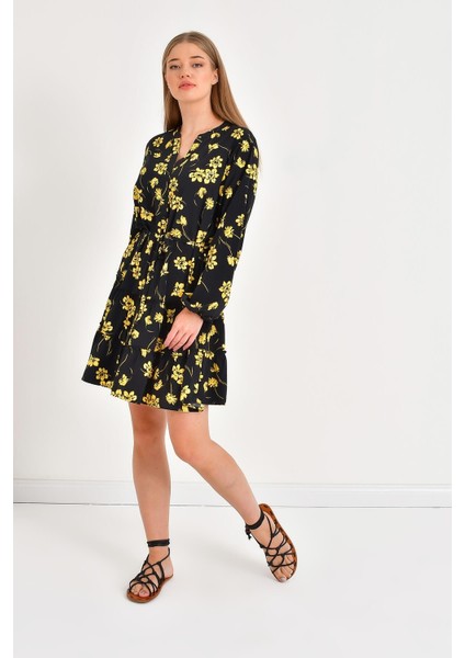 Fırfır Detaylı Kuşaklı Elbise fiyatları