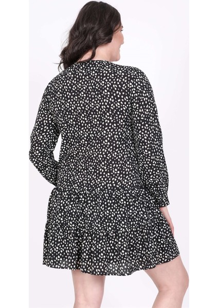 Önü Bağcıklı Eteği Fırfırlı Elbise modelleri