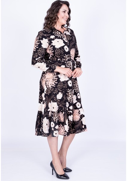 Eteği Fırfırlı Gömlek Elbise fiyatları