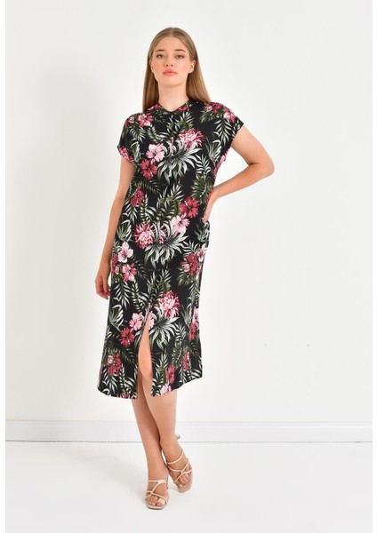 Düşük Kol Gömlek Elbise