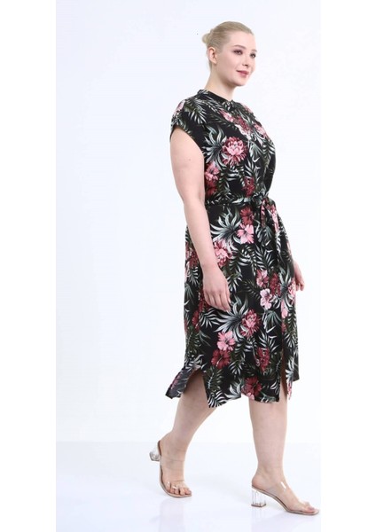 Düşük Kol Gömlek Elbise