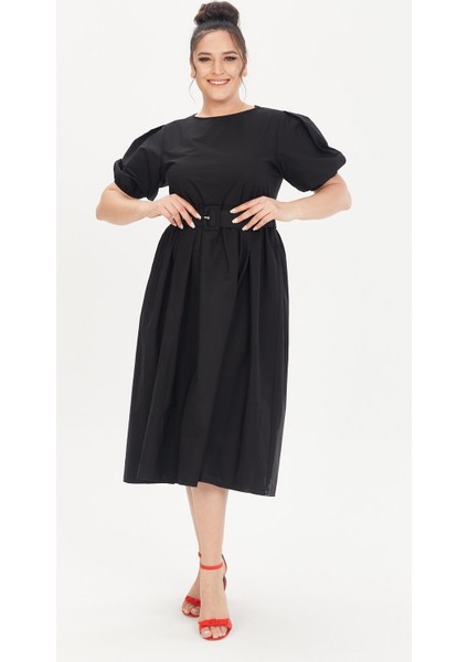 Kemerli Poplin Elbise modelleri