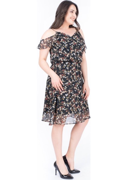 Düşük Kol Şifon Elbise fiyatları