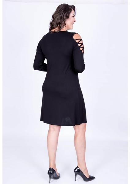 Kol Biyeli Çerçeveli Elbise modelleri