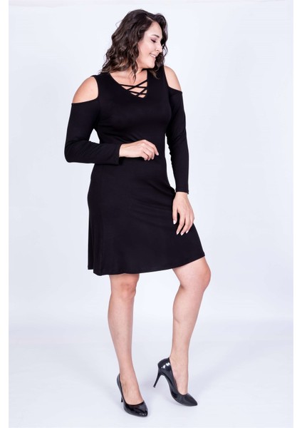 Kol Çerçeveli Biye Detaylı Elbise fiyatları