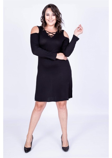 Kol Çerçeveli Biye Detaylı Elbise fırsatları